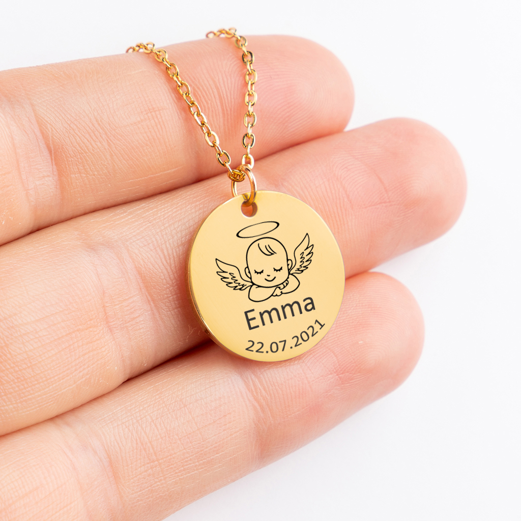 Personalized Baby Birthday Necklace